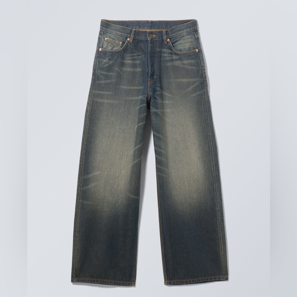 Weekday Astro Baggy Jeans (Marsh Blue)